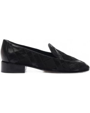 Alexandre Birman Annelise Patchwork Loafers - Black