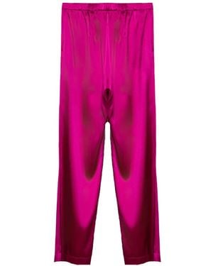 Purotatto Pantalon En Satin À Coupe Ample - Pink