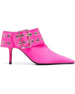 Abra Big Belt Mules 85Mm - Pink