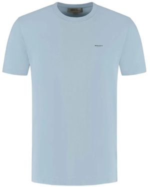 Woolrich Logo-Detail T-Shirt - Blue