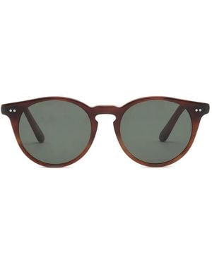Fora Goldlover Round-Frame Sunglasses - Grey
