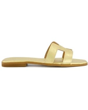 Gibaldi Joy Metallic Flat Sandals