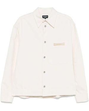 Emporio Armani Veste Icon En Jean - Blanc