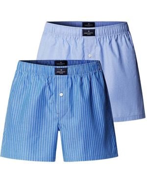 Hackett Lot De Deux Boxers À Rayures - Blue