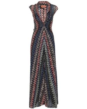 Missoni Torchon Raschel Maxi Dress - White