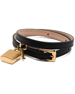 Tom Ford Armband mit Schloss - Schwarz