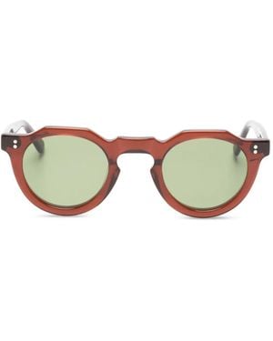 Lesca Pica Round Sunglasses - Metallic