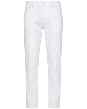 Kiton Logo-Patch Jeans - White