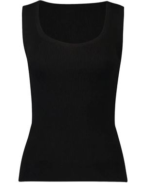 Lars Andersson Scoop-Neck Ribbed Tank Top - Black
