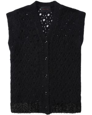 Simone Rocha Pullover Mit Glitzer - Schwarz
