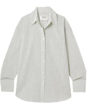 Twp Big Joe Striped Shirt - White