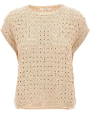 Kangra Maglione Con Borchie - Neutro