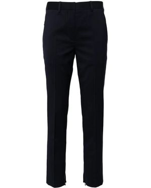 Helmut Lang Slim-Fit Wool Trousers - Blue
