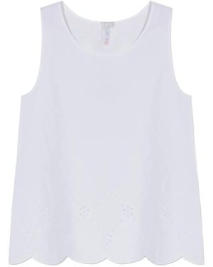 Hanro Broderie-Anglaise Tank Top - White