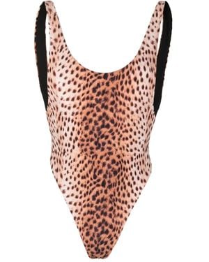 Reina Olga Maillot De Bain À Imprimé Léopard - Blanc