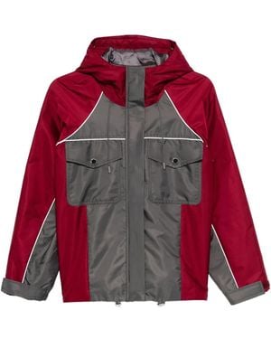 Self-Portrait Two-Tone Jacket - Red