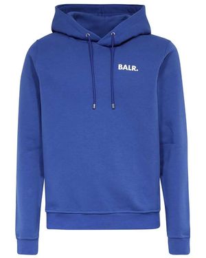 BALR Logo-print Hoodie - ブルー