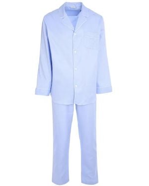 Zimmerli of Switzerland Pocket Button-Fastening Pyjamas - Blue