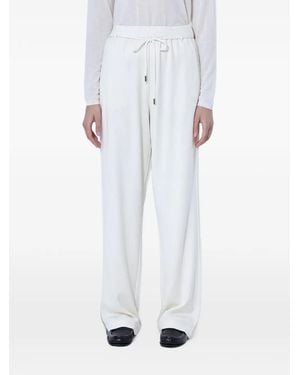 Max Mara Drawstring Wide-Leg Pants - White