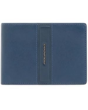 Piquadro Logo-Plaque Wallet - Blue