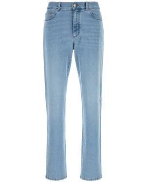 ZEGNA Five-Pockets Straight-Leg Jeans - Blue