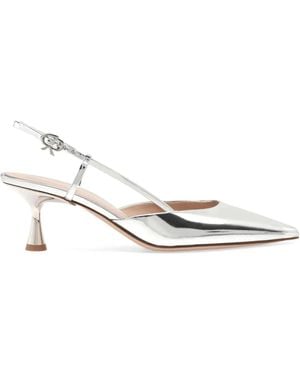Gianvito Rossi Ascent 55mm レザーパンプス - ホワイト