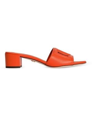 Dolce & Gabbana Bianca Dg Millennials-Logo Sandals - Red