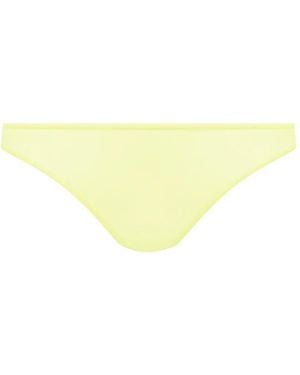 Maison Close Double Sens Logo-Print Briefs - Yellow