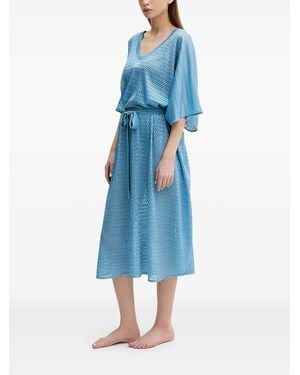 Melissa Odabash Copricostume Con Scollo Ampio - Blu