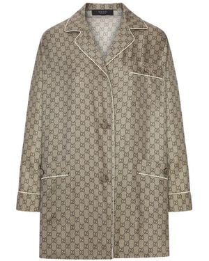 Gucci Gg Silk Shirt - Green
