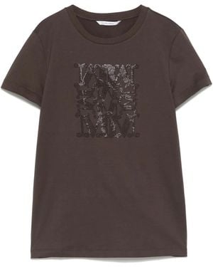 Max Mara Giovane Tシャツ - ブラウン