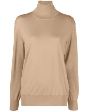 Jil Sander Roll-Neck Wool Jumper - Natural
