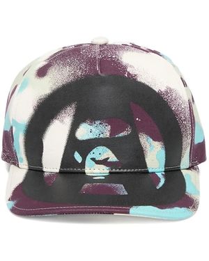 A Bathing Ape Map Camo baseball cap - Gris