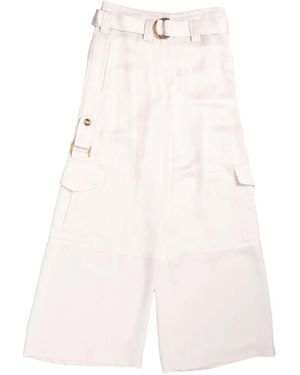 Zimmermann Dawning Cargo Trousers - White