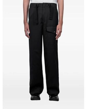 AURALEE Cargo Broek Met Gesp - Zwart