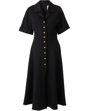 Carolina Herrera Buttoned Shirt Dress - Black