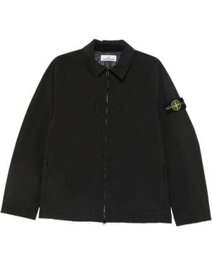 Stone Island Jacke Mit Reißverschluss - Schwarz