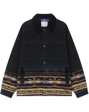 AFTERMATHS Veste Légère En Velours Côtelé - Bleu