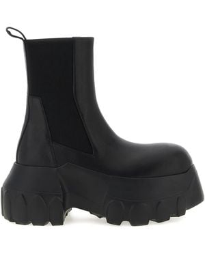 Rick Owens Mega Tractor Ankle Boots - Black