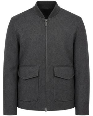 Paolo Pecora Zip-Up Long-Sleeve Jacket - Black