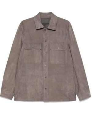 Salvatore Santoro Suede Shirt - Brown