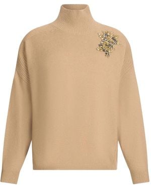 Liu Jo Embellished jumper - Natur