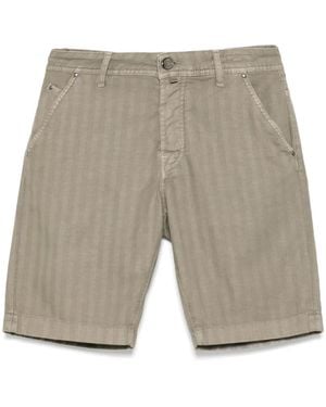 Jacob Cohen Herringbone Shorts - Grey
