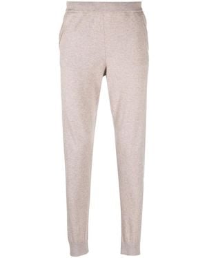 Corneliani Skinny Knitted Track Trousers - Natural