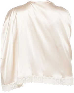 THE GARMENT Cata Lace-Trim Draped Top - White