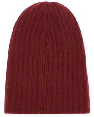 BAZISZT Bonnet Kuls En Maille Côtelée - Red