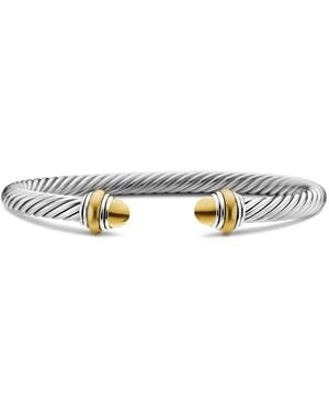 David Yurman 14Kt And Sterling Classic Cable Bracelet (5Mm) - White