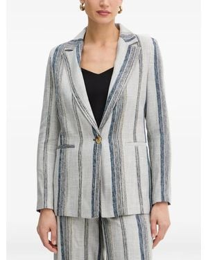 Fracomina Single-Breasted Blazer - Grey