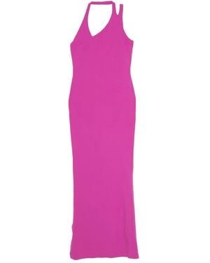Patrizia Pepe Robe Longue À Dos Nu - Rose