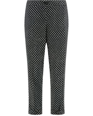 Etro Cropped Polka Dot Trousers - Grey